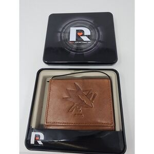 Rico Industries Mens San Jose Sharks Trifold Wallet Brown Leather Casual Size OS